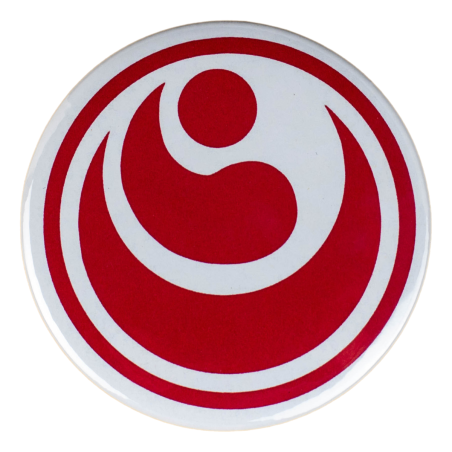 Magnes Shinkyokushin na lodówkę metalowy 58 mm Karate