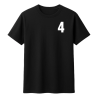 T-shirt Koszulka z numerami 0-9 męska czarna 100% bawełna S-XXL
