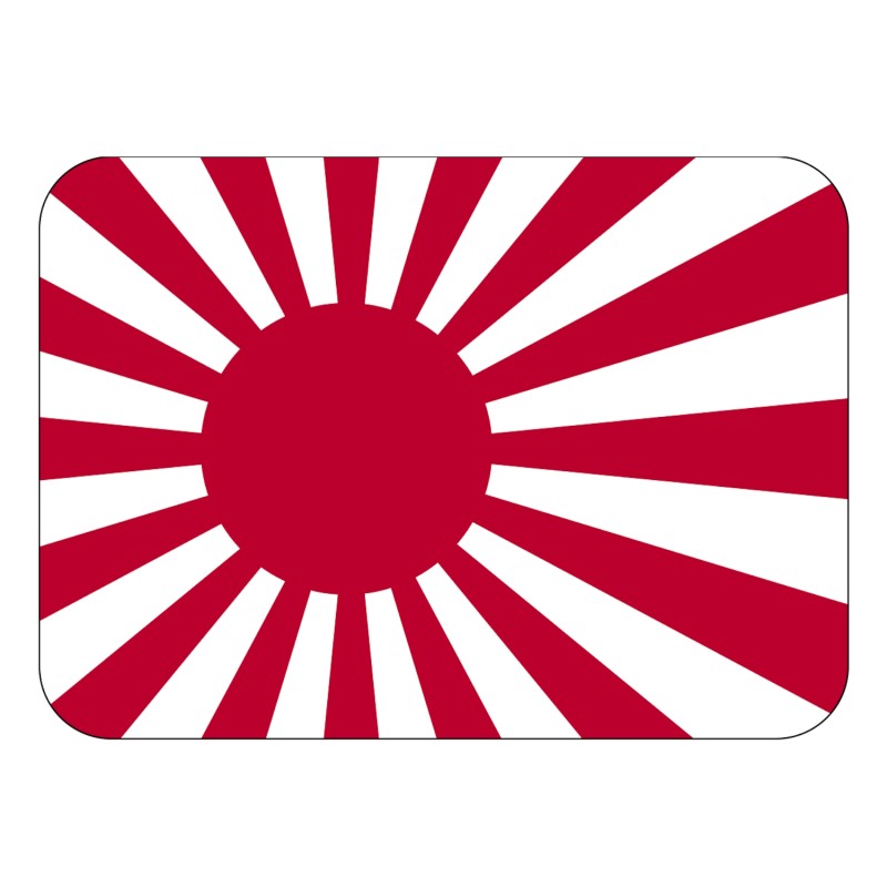 Magnes Flaga Wschodzącego Słońca Japonia 7x5 na lodówkę