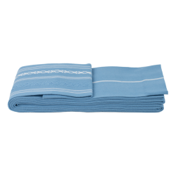 Pas Kaku Obi Do Iaido Kendo Kenjutsu Aikido błękitno-białe 100% bawełna Made in Japan