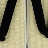 Klapki klasyczne Premium Tatami Zamsz Setta Czarne Geta Zori Made in Japan