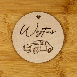 Tabliczki Karty do zdjęć drewniane dla dziecka z miesiącami - pierwszy rok - Personalizowana twój motyw