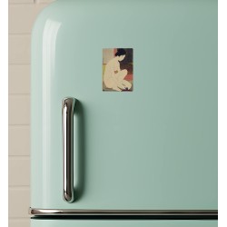 Magnes na lodówkę Hashiguchi Goyo 7x5 Yokugo no Onna Japonia Ukiyo-e