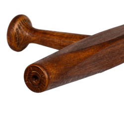 Tonfa drewniana Okinawa Karate 45 cm Buk kolor Orzech Dla Dzieci Junior