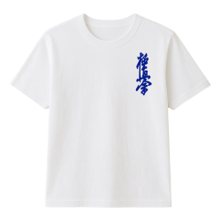 Naprasowanka Aplikacja Termo Kyokushin kai 13x5 Niebieska na kimono t-shirt