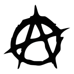 Naprasowanka Aplikacja Anarchia 9x9 zamszowa na t-shirt torbę