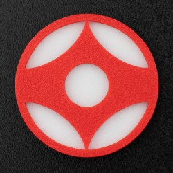 Magnes Kanku Kyokushin na lodówkę 50 mm Karate 3D