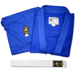 Kimono Judogi Niebieskie Do Judo plecionka Chikara 100% bawełna 450g