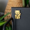 Magnes na lodówkę Maneki Neko Japoński Kot Szczęścia Złoty 3D