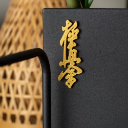 Magnes Kyokushin Złoty na lodówkę 80 mm Karate 3D