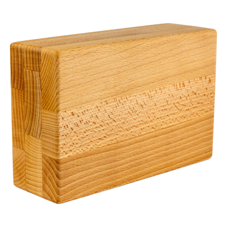 Kostka Blok do Jogi Pilatesu drewno olejowane 23x15x7,5 cm XL BUK PREMIUM