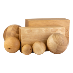 Kostka Blok do Jogi Pilatesu drewno olejowane 23x15x7,5 cm XL BUK PREMIUM