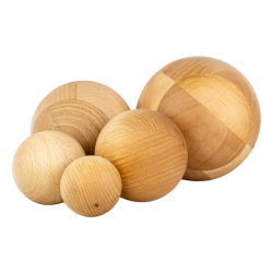 Kula Piłka do jogi masażu stóp ciała Roller Masażer drewno olejowane 8 cm BUK PREMIUM