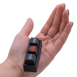 Prezent na Walentynki dla Informatyka Klawiatura personalizowany brelok do kluczy