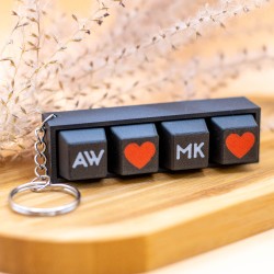 Prezent  dla Informatyka Gracza Klawiatura personalizowany brelok do kluczy