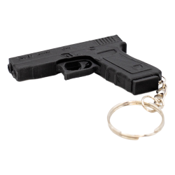 Brelok breloczek do kluczy Glock 17 Pistolet Czarny 3D