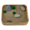 Ogród Ogródek Zen drewniany 22cm x 18,8cm Relaks Medytacja Harmonia