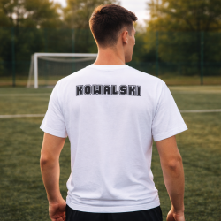 Naprasowanka Aplikacja Termo IMIĘ / NAZWISKO na koszulkę t-shirt 29 cm różne kolory