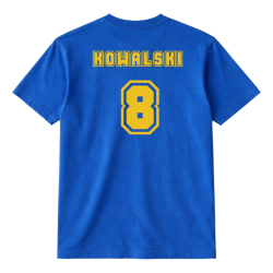 Naprasowanka Aplikacja Termo CYFRY i NAZWISKO na koszulkę t-shirt - różne kolory personalizacja