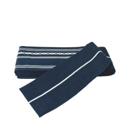 Pas Kaku Obi Do Iaido Kendo Kenjutsu Aikido Granatowo-białe 100% bawełna Made in Japan