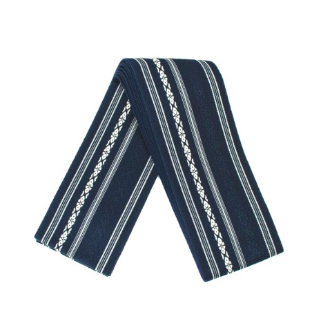 Pas Kaku Obi Do Iaido Kendo Kenjutsu Aikido Granatowo-białe 100% bawełna Made in Japan