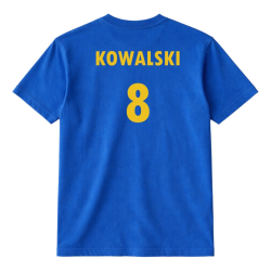 Naprasowanka Aplikacja Termo CYFRY i NAZWISKO na koszulkę t-shirt - różne kolory personalizacja