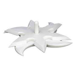 Podkładka podstawka pod kubek Shuriken Gwiazdka Zestaw 4 szt ze stojakiem