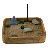 Ogród Ogródek Zen drewniany 22cm x 18,8cm Relaks Medytacja Harmonia