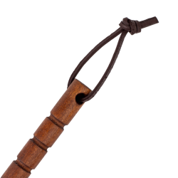 Brelok breloczek do kluczy Yawara Kubotan Prosty drewniany Orzech na rzemieniu