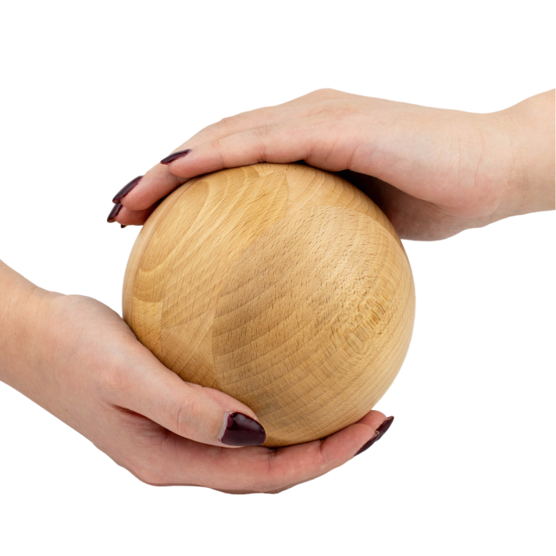 Kula do treningu Tai Chi Qi Gong Kung-fu drewno olejowane 12 cm BUK PREMIUM