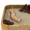 Ogród Ogródek Zen - Pustynna Planeta drewniany Si-Fi SF 22cm x 18,8cm