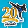 Personalizowany Topper Karate Dekoracyjny Urodzinowy 3D