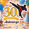 Personalizowany Topper Karate Dekoracyjny Urodzinowy 3D