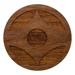 Podkładka podstawka pod kubek karate Kanku Kyokushin Orzech