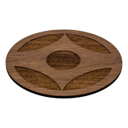 Podkładka podstawka pod kubek karate Kanku Kyokushin Orzech