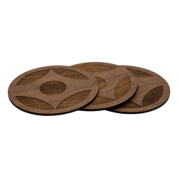 Podkładka podstawka pod kubek karate Kanku Kyokushin Orzech