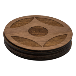 Podkładka podstawka pod kubek karate Kanku Kyokushin Orzech