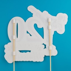 Personalizowany Topper Karate Dekoracyjny Urodzinowy 3D Damski