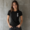 T-shirt Koszulka Kanji Logo Kyokushin Karate damska czarna bawełna XS-2XL