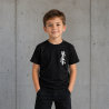T-shirt Koszulka Kanji Logo Kyokushin Karate dziecięca czarna bawełna 110-158 cm (4-12 Lat)