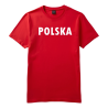Naprasowanka Aplikacja Termo POLSKA na koszulkę t-shirt 29 cm zamszowa
