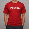 Naprasowanka Aplikacja Termo POLSKA na koszulkę t-shirt 29 cm zamszowa