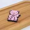 Brelok breloczek do kluczy maneki neko japoński kot szczęścia Różowy 3D