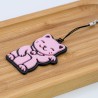 Brelok breloczek do kluczy maneki neko japoński kot szczęścia Różowy 3D