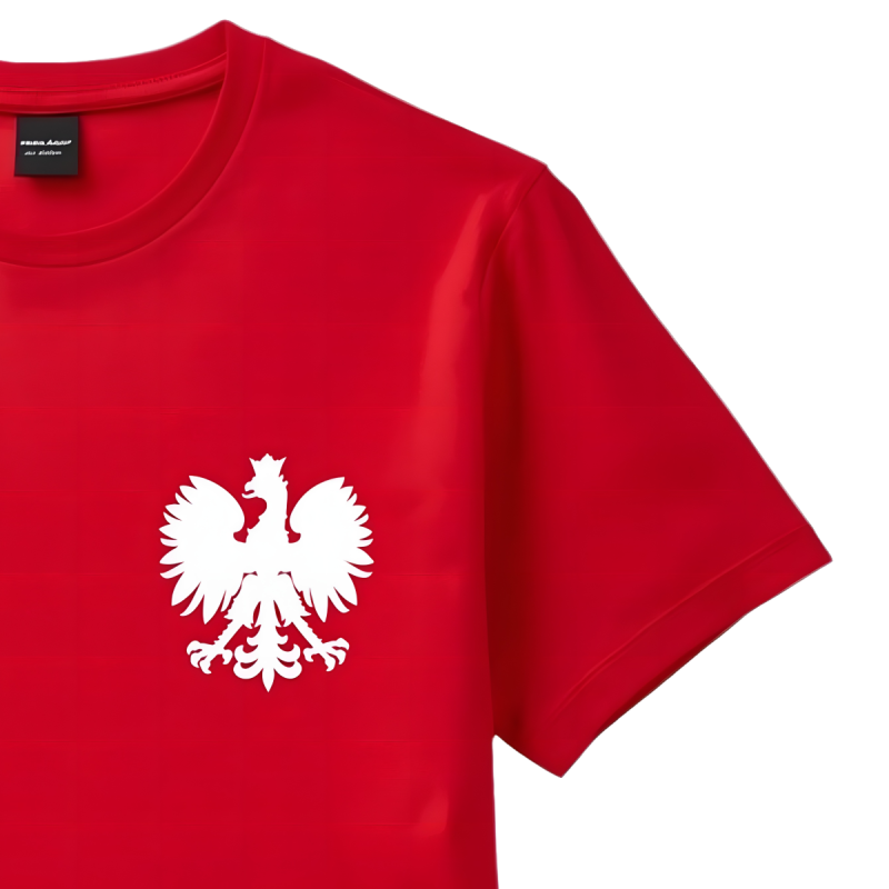 Naprasowanka Aplikacja Termo POLSKA ORZEŁ GODŁO na koszulkę, na pierś - na t-shirt Zamszowa - 2 szt
