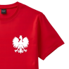 Naprasowanka Aplikacja Termo POLSKA ORZEŁ GODŁO na koszulkę, na pierś - na t-shirt Zamszowa - 2 szt