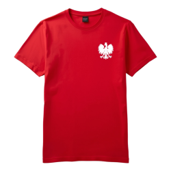 Naprasowanka Aplikacja Termo POLSKA ORZEŁ GODŁO na koszulkę, na pierś - na t-shirt Zamszowa - 2 szt