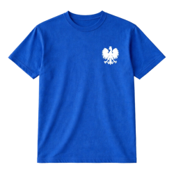 Naprasowanka Aplikacja Termo POLSKA ORZEŁ GODŁO na koszulkę, na pierś - na t-shirt Zamszowa - 2 szt