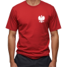 Naprasowanka Aplikacja Termo POLSKA ORZEŁ GODŁO na koszulkę, na pierś - na t-shirt Zamszowa - 2 szt