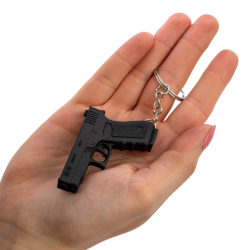 Brelok breloczek do kluczy Glock 17 Pistolet Czarny 3D